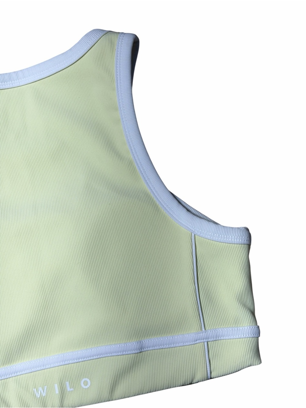 Wilo the Label Yellow Ribbed Two Toned Sports Bra Womens M - Picture 5 of 7